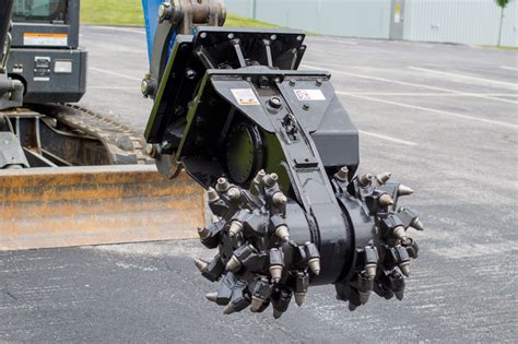 mini excavator rock grinder|concrete grinder attachment for excavator.